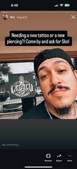 Now introducing our manager/tattoo artist/piercer Mr. Sko! If you are  looking for a piercer or artist make sure to hit up Cisco! His instagram is  @beauty_in_pain