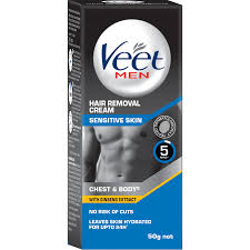 Veet also makes a facial hair removal cream. Buy Veet Men Hair Removal Cream Sensitive Skin Cream 50g Pack