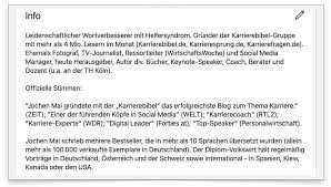 Es gibt 42 fach und führungskräfte namens beispiel die linkedin zum austausch von informationen. Linkedin Profil Optimieren Tipps Zu Slogan Jobsuche