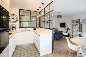 1001 Idees Pratiques Et Design Pour Une Verriere Industrielle De Cuisine En 2020 Cuisine Verriere Amenagement Cuisine Cuisine En U