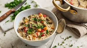 Cremiger Wildreis Eintopf Rezept Wildreis Lebensmittel Essen Rezepte