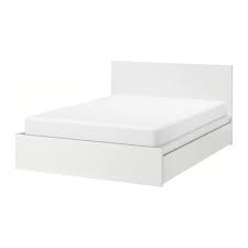 It comes with metal slats that provide strong support for your memory foam/latex or spring mattress. Malm Bed Frame High With 2 Storage Boxes Luroy Queen Size White Conner Furniture House