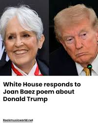 White House responds to Joan Baez poem about Donald Trump Read More:  https://tinyurl.com/nev39444