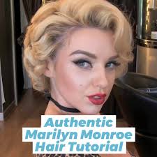 To get this classic look you only need styling products, curlers or a curling iron, and bobby pins or clips. Tyla Authentic Marilyn Monroe Hair Tutorial Facebook