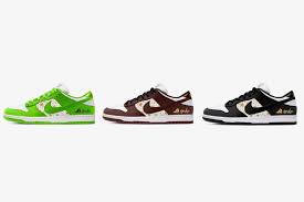 The sneaker is detailed with a minimal jewel swoosh to match the color of the toebox with branding in the form of red insoles, supreme star embroidery at the lateral side, and a world famous shoe tag. Leaked Supreme X Nike Sb Dunk Lows Releasing In 2021 Sneaker Freaker
