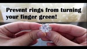 What you should do is apply a coating to the inner area of the ring, and that way when it is on your finger it will create a barrier which will stop the jewelry from turning your skin green. Prevent Rings From Tarnishing Turning Your Finger Green Youtube