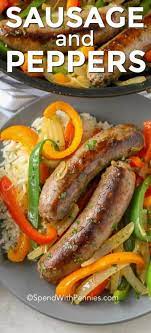 This Recipe For Sausage And Peppers Is A Simple And Delicious Meal That Everyone Loves We Love Ma Stuffed Peppers Homemade Italian Sausage Sausage And Peppers