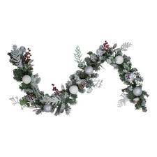 Maybe you would like to learn more about one of these? Northlight 6 Frosted Cedar And Berries Artificial Christmas Garland Unlit Target