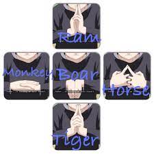 There are different sequences of hand seals for every technique, requiring memorisation. Fire Style Fireball Jutsu These Are The Hand Signs Linked To Your Chakra That Are Required To Be Used In Ord Anime Hands Naruto Hand Signs Naruto Characters