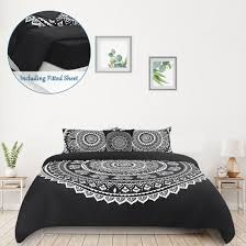 Rachel ashwell simply shabby chic blue king bohemian patchwork quilt new. 5pcs Duvet Cover Quilt Set Bohemian King Size Bedding Set Brand New Sealed Ebay