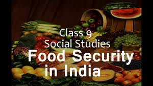 Image result for CBSE Class 09 Social Science Revision Notes Chapter-4 Economics - FOOD SECURITY IN INDIA