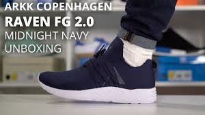 Combining comfort and design, arkk copenhagen makes versatile and functional lifestyle sneakers for everyday use. Arkk Copenhagen Raven Fg 2 0 Midnight Navy Unboxing Youtube