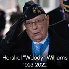 REST IN PEACE: Hershel "Woody" Williams, America's last surviving World War  II Medal of Honor recipient, has died at the age of 98. The U.S. Marine  Corps veteran was awarded the medal