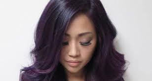 130% density long straight hair wigs black&purple color synthetic capless wig 24inch. Beautiful Lavender And Purple Hair Colors In Ombre And Balayage