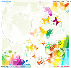 Clipart butterfly beautiful butterfly beautiful butterfly clipart beautiful clipart butterflies vector animal background pattern decoration element decorative vector background nature colorful symbol bright. Clipart Background Of Butterflies And A Rainbow 2 Royalty Free Vector Illustration By Merlinul 1111466