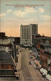 We have the people, investments and advice to help you find your way. Fidelity Trust Building And Monument Square From Middle Street Portland Me Postcard