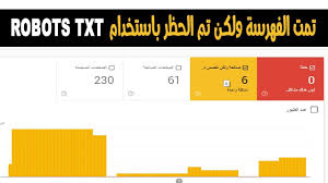 حل مشكلة تمت الفهرسة ولكن يتم الحضر باستخدام Robots Txt الحل النهائي 2020 Bar Chart Txt Google