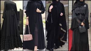 Latest designs of burqa 2017 women dresses. Simple New Black Abaya Designs Jet Black Abaya Designs 2020 2021 Burka Designs Dubai Abaya Youtube