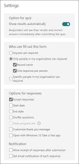 Simply create your first quiz above to get started for free. Adjust Your Form Or Quiz Settings In Microsoft Forms Office Support