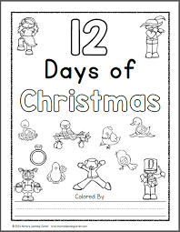 Count the bells you see on the page, and then color them in to celebrate the tenth day of christmas. 12 Days Of Christmas Coloring Pages Mamas Learning Corner