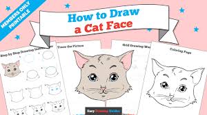 Draw the bottom of the snout with just one curved line. How To Draw A Cat Face Really Easy Drawing Tutorial