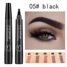 Eyebrow microblading is a permanent makeup technique done with a tiny, angled blade made of a row of even tinier needles. Wholesale 4 Colors 3d Microblading Eyebrow Tattoo Pen 4 Fork Tips Waterproof Fine Sketch Liquid Eyebrow Pencil 05 Natural Black From China