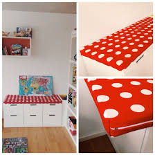 Ikea Nordli Storage With Selfmade Cover Cushion Using Vyssa Slappna Baby Mattress Ikea Hildis Fabric Ikea Nordli Ikea Kinder Zimmer