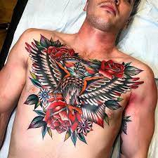 Tattoo By Kirk Jones Tattoo Traditional Traditionaltattoo Traditionalartist O Traditional Tattoo Traditional Chest Tattoo Chest Piece Tattoos