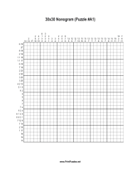 Bonus, they help keep your brain sharp! This 30x30 Nonogram Puzzle Is Highly Challenging And May Be Most Suitable For Experts Free To Download And Print Printable Puzzles Puzzle Books Paper Games
