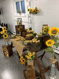 With Bees Sunflowers Sunflower Party Sunflower Birthday Parties Sunflower Bridal Shower