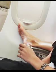SLPT: When someone put her foot next to you like this, smile at her and ask  