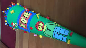 Wenn sie jedoch die schultüte basteln haben sie die möglichkeit. Lego Schultute Mit Echten Legosteinen Selber Basteln Mamaclever De