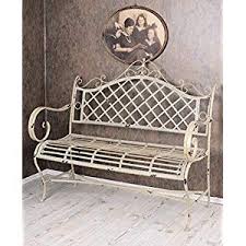 Palazzo Int Vintage Gartenbank Shabby Chic Bank Weiss Sitzbank Garten Gartenbank Terrassenbank Sitzbank Garten