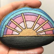 Below are a few beautiful sunset paintings which the artists have experimented with by their palette knives and brushes. 120 Easy Rock Painting Ideas To Inspire You To Start Making Painted Rocks I Love Painted Rocks