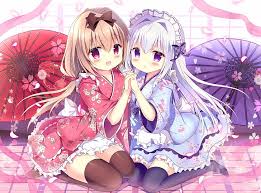 We've gathered more than 5 million images uploaded by our users and sorted them by the most popular ones. Hd Wallpaper Cute Anime Girls Kimono Friends Smiling Long Hair Headband Wallpaper Flare