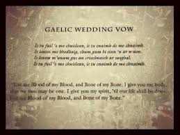 Intensely Beautiful Gaelic Wedding Vow Outlander Outlander Quotes Gaelic