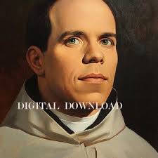Blessed Francisco Palau DIGITAL DOWNLOAD Custom Colorized Digital Photo  Painting