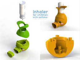 An Ergonomic Inhaler Designed Focused On Toddlers With Asthma Toddlers Often Have Problems Using Common Inhalers Their Tiny H Asthma Treatment Asthma Inhaler