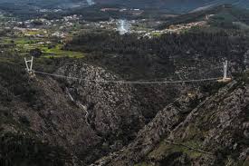 World's longest pedestrian suspension bridge opens in Portugal