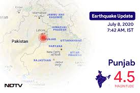 The quake struck at 6:10 am in leh area of the union territory, the. Earthquake In Punjab Today With A Magnitude Of 4 5 Exbulletin