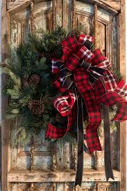 Black And White Plaid Christmas Wreath The Emerson Red White Black Buffalo Check Christmas Tree Topper Bow Christmas Tree Topper Bow Buffalo Check Christmas Christmas Tree Toppers