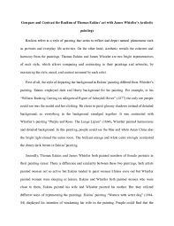 Explore shatha al dafai ©'s board aesthetic; Doc Compare And Contrast The Realism Of Thomas Eakins Art With James Whistler S Aesthetic Gillian Yang Academia Edu