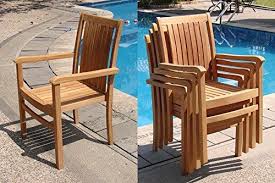Add On Item Cahyo Stacking Arm Captain Grade A Teak Wood Luxurious Dining Chair Whdcarch Wooden Patio Chairs Patio Chairs Outdoor Patio Furniture