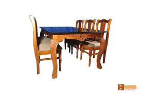 The buckingham collection displays an amazing teak bench dining design concept. Indus Solid Teak Wood Dining Set Glass Top Table With 6 Chairs Teakpark