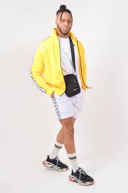 Black And Yellow Kappa Tracksuit Yellow Banda Astoria Jacket White Banda Cole Shorts Looks