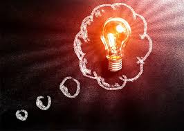 Thinking, creating new ideas concept. Hd Wallpaper Thought Concept With Light Bulb Over Blackboard Art Background Wallpaper Flare