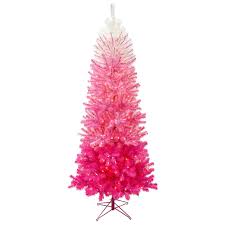 7 Ft Pre Lit Quinn Pink Ombre Christmas Tree With 350 Clear Lights Ombre Christmas Tree Pink Christmas Tree Pink Christmas