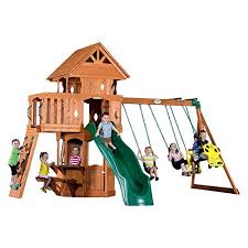Backyard discovery is the largest residential wooden swing sets manufacturer in the us. Backyard Discovery My Cedar Playhouse All Cedar Wood Playhouse Buy Online In United Arab Emirates At Desertcart