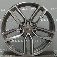 Genuine Audi S3 Rs3 A3 8v 8p Polished Grey 5 Twin Spoke 19 Inch Alloy Wheels X4 Ebay Audi Alloy Wheel Wheel