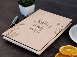 • you receive a digital proof of your custom recipe book to review. Amazon Com Blank Recipe Book Binder Personalized Cookbook Wood Recipe Journal Cooking Gift For Wife Custom Cookbook Housewarming Gift For New Mom Kitchen Gift Christmas Gift For Mom A5 160 Pages Handmade